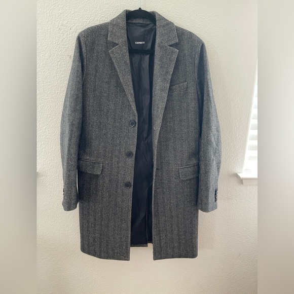 Express Jackets & Coats Mens Express Pea Coat Xs Poshmark